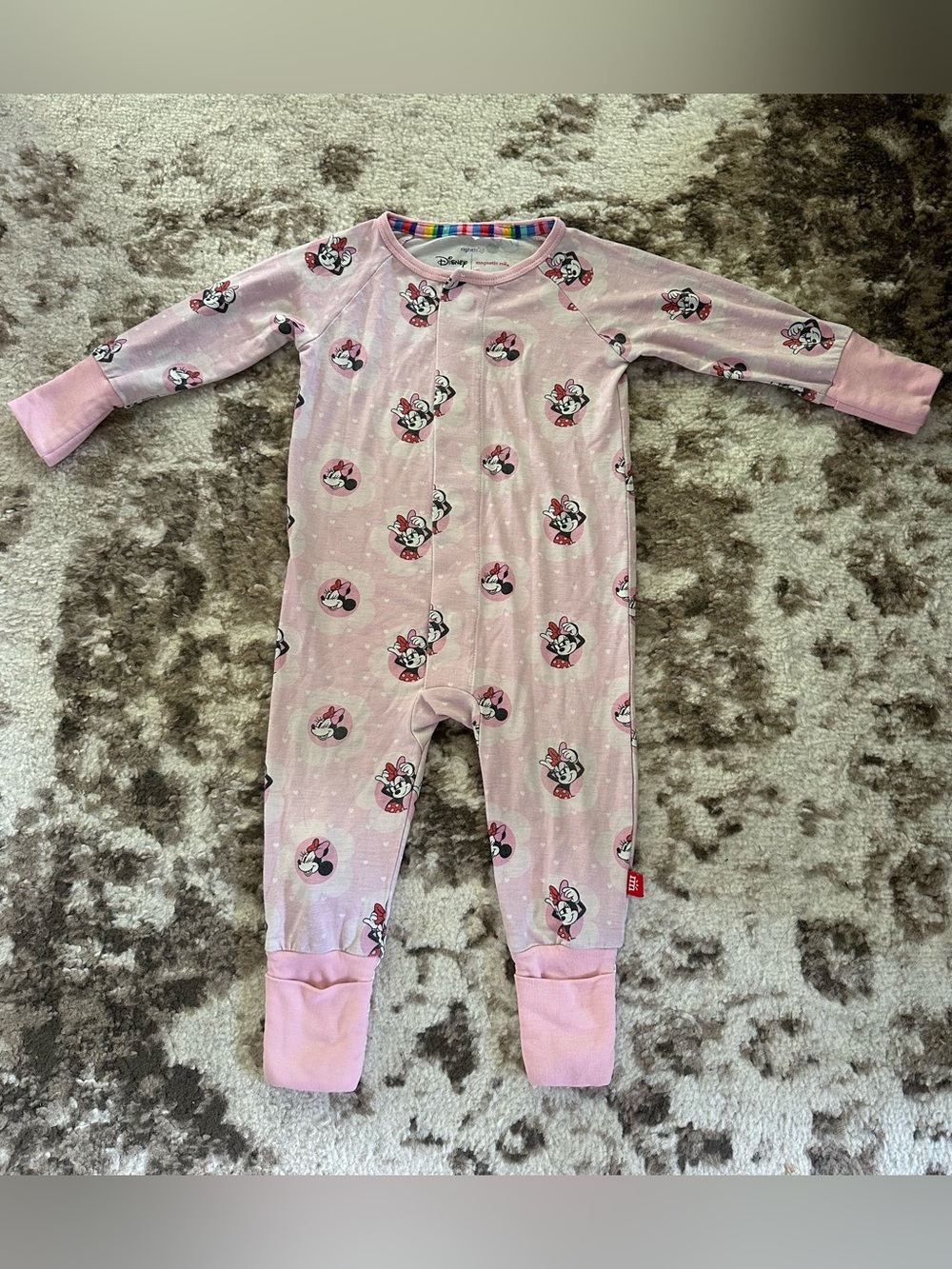 Magnetic Me Pink Minnie Mouse Footie One-Piece